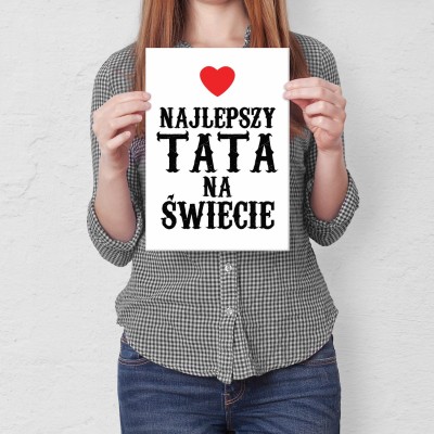 Plakat metalowy Najlepszy tata