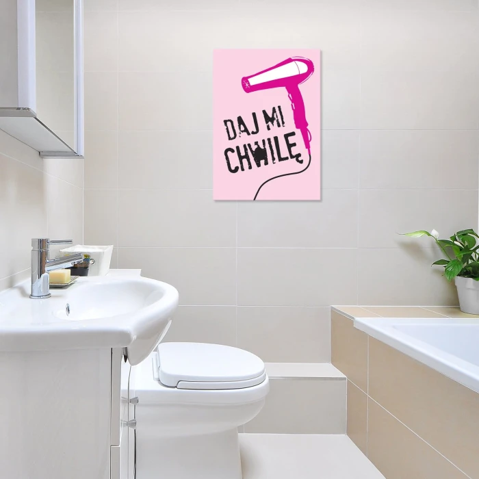 Plakat metalowy Daj mi chwilę