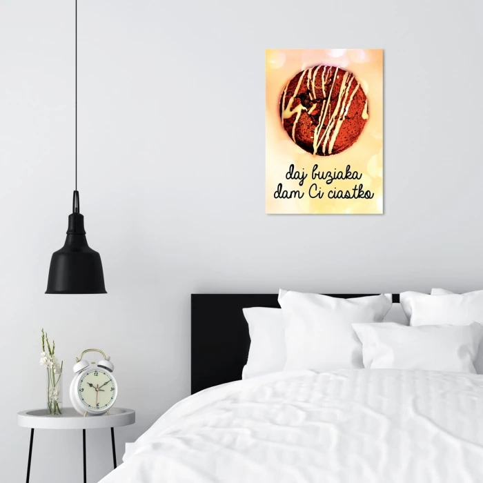Plakat metalowy Buziak za ciastka