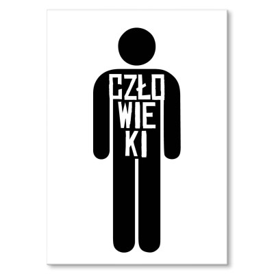Plakat metalowy Człowieki