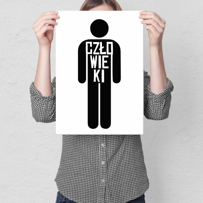 Plakat metalowy Człowieki