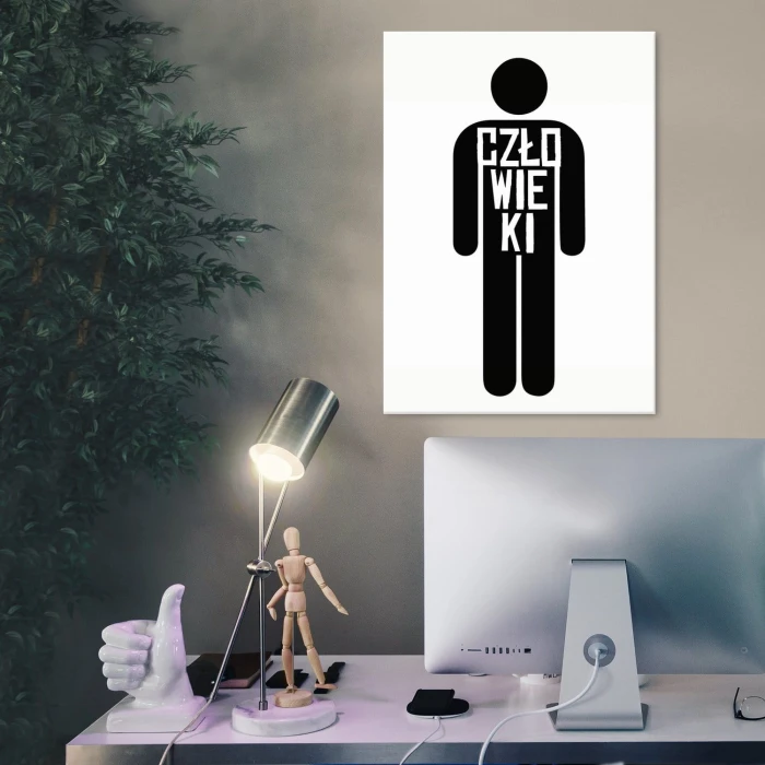 Plakat metalowy Człowieki