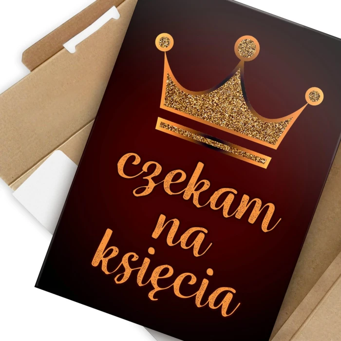 Plakat metalowy Czekam na księcia