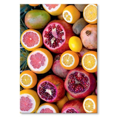 Plakat metalowy Cytryna pomarańcza