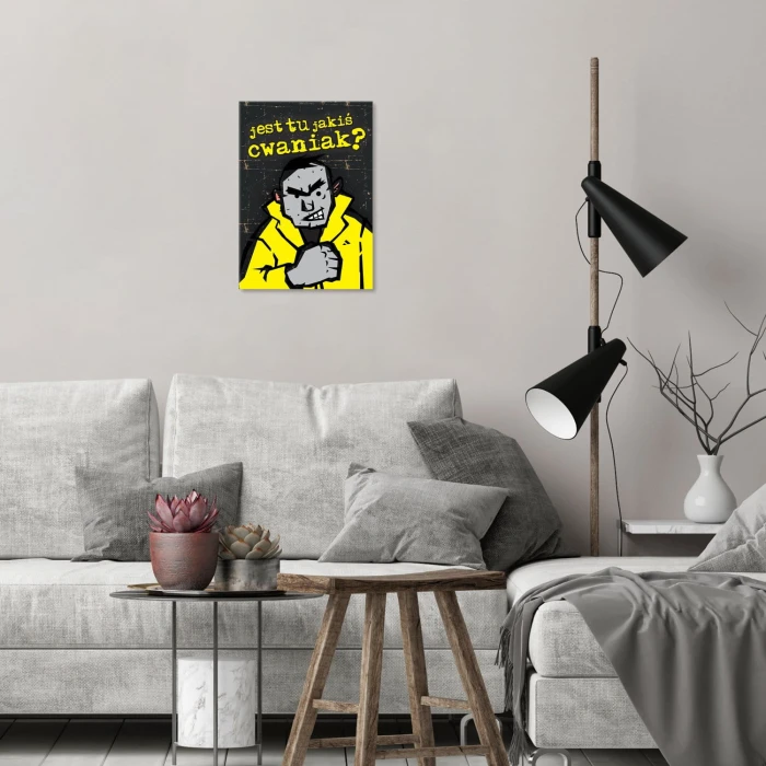 Plakat metalowy Jest tu jakiś cwaniak?