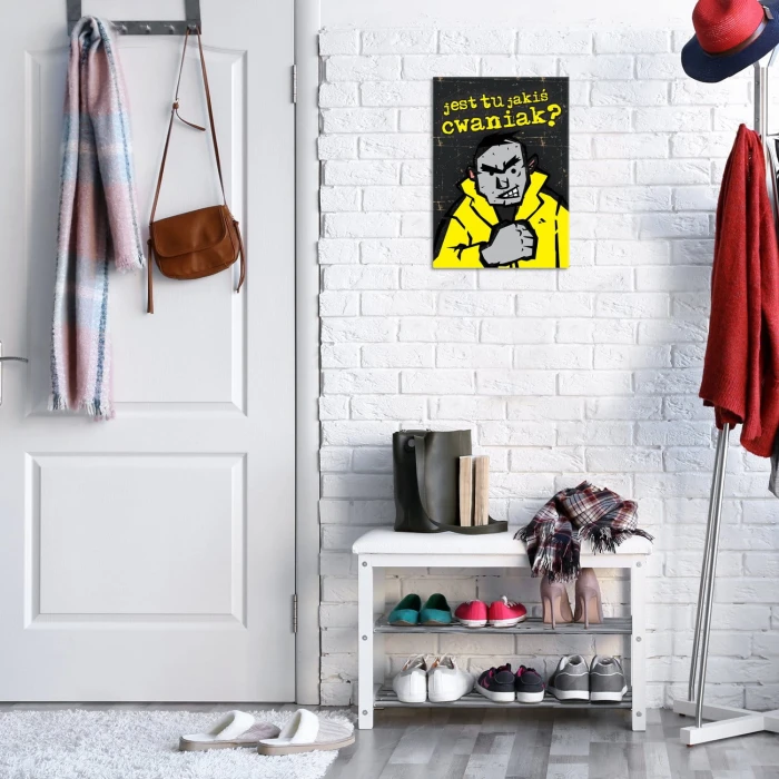 Plakat metalowy Jest tu jakiś cwaniak?