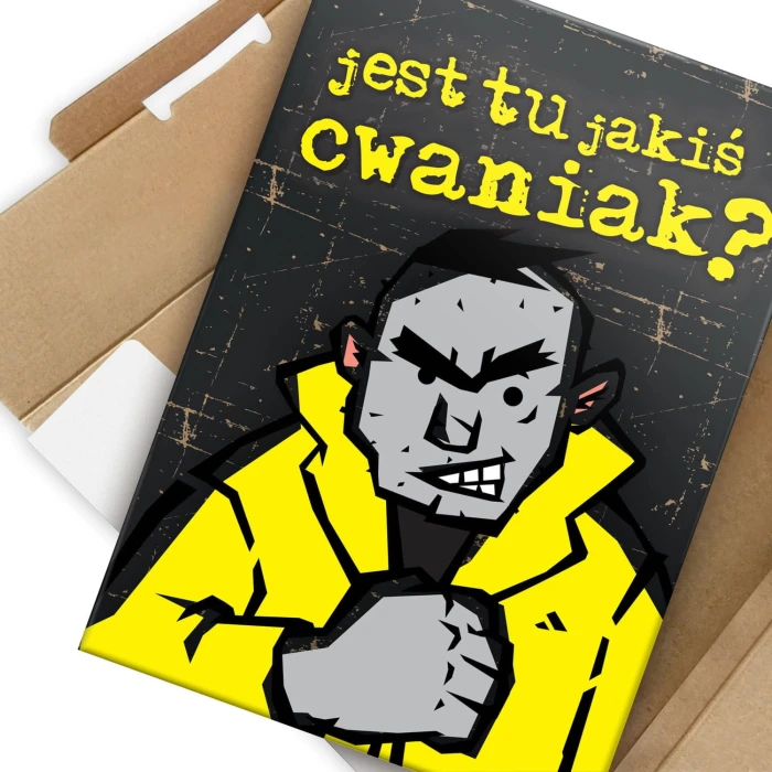 Plakat metalowy Jest tu jakiś cwaniak?