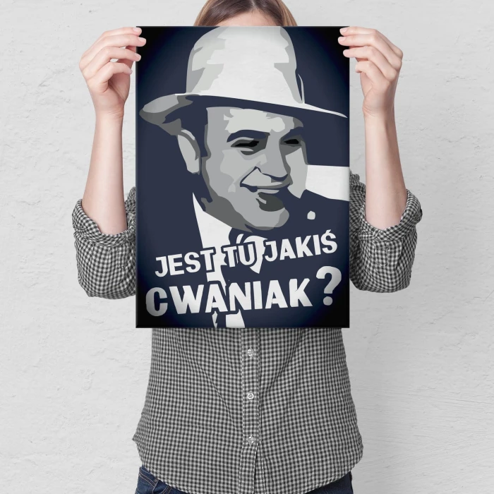 Plakat metalowy Jest jakiś cwaniak?