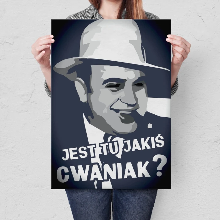 Plakat metalowy Jest jakiś cwaniak?