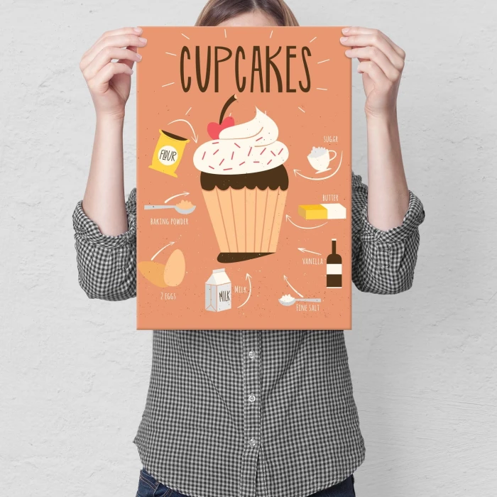 Plakat metalowy Cupcakes