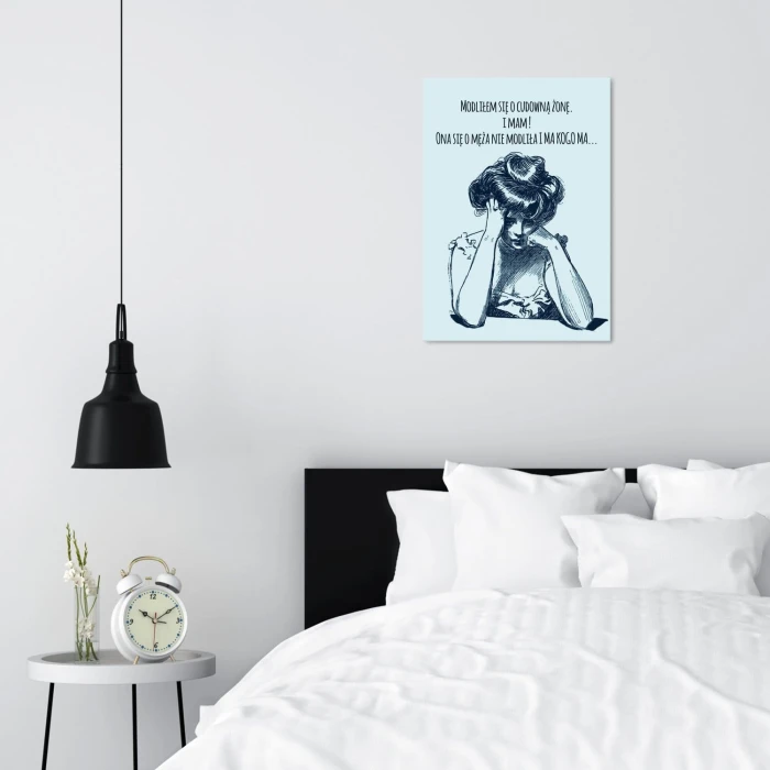 Plakat metalowy Cudowna żona