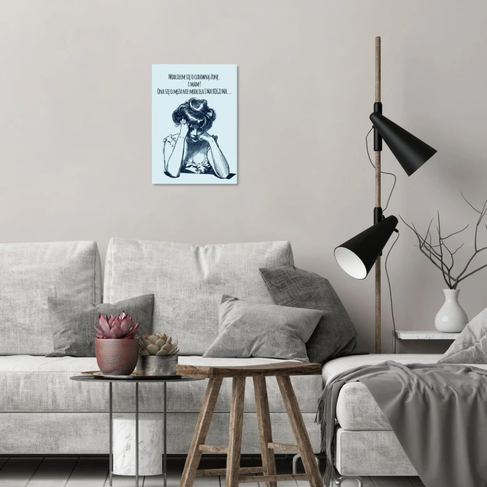 Plakat metalowy Cudowna żona