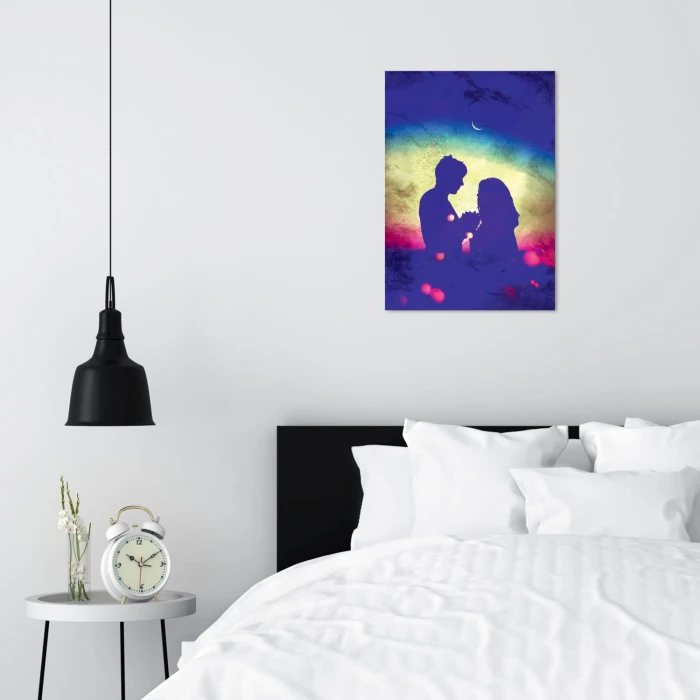Plakat metalowy Para zakochanych