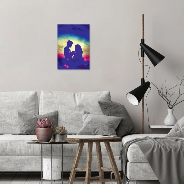 Plakat metalowy Para zakochanych