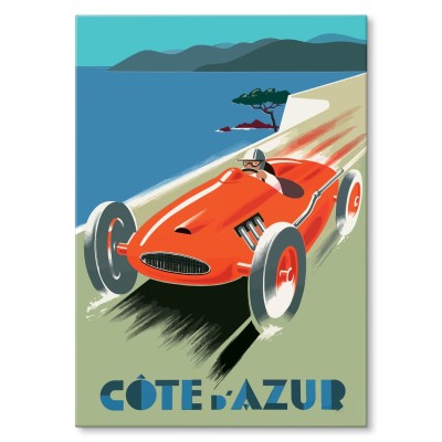 Plakat metalowy Lazurowe wybrzeże