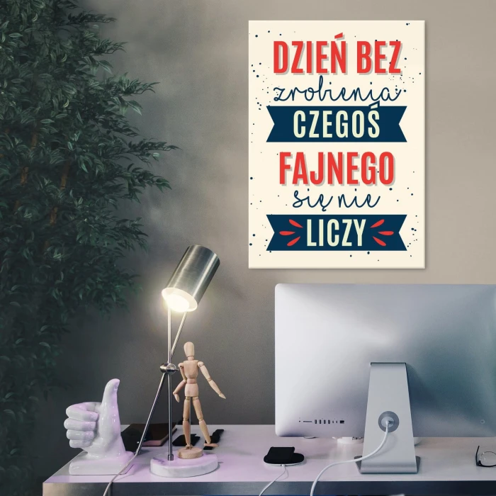 Plakat metalowy Coś fajnego