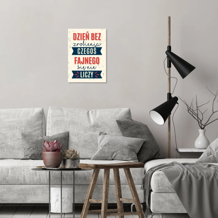 Plakat metalowy Coś fajnego