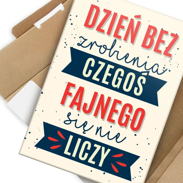 Plakat metalowy Coś fajnego