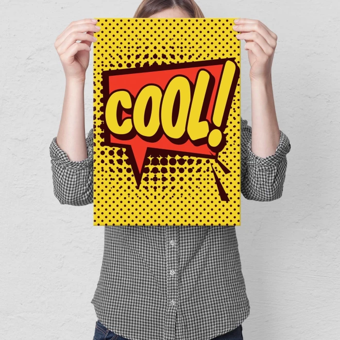 Plakat metalowy Komiksowe Cool!