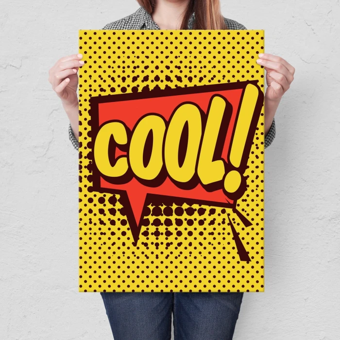 Plakat metalowy Komiksowe Cool!
