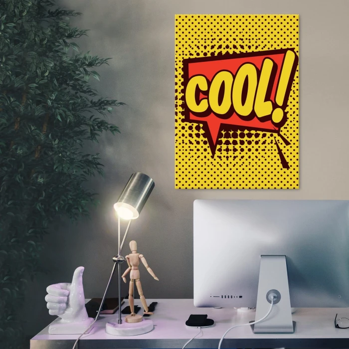 Plakat metalowy Komiksowe Cool!