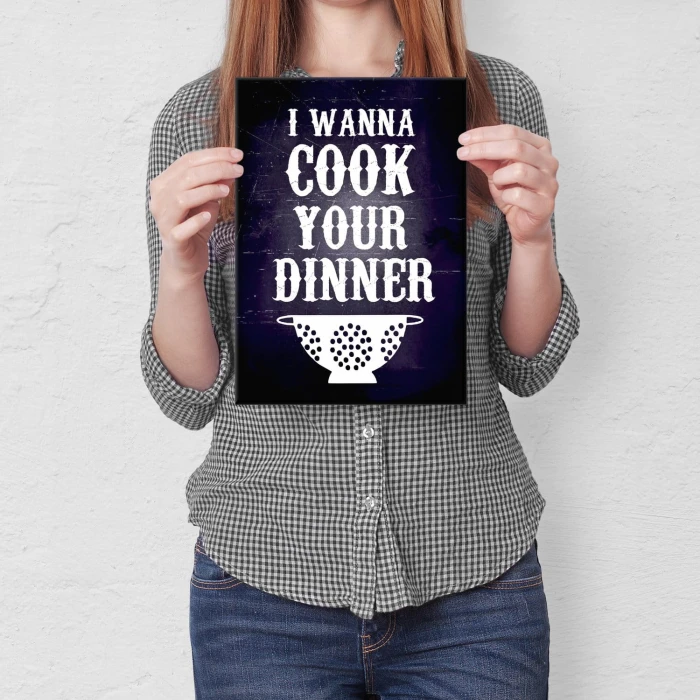 Plakat metalowy Cook your dinner