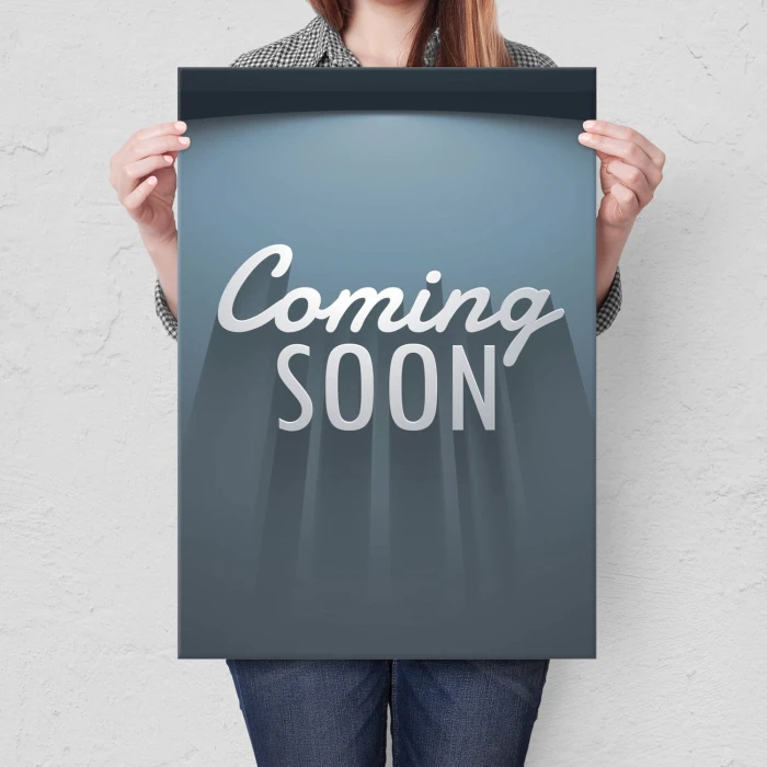 Plakat metalowy Coming soon
