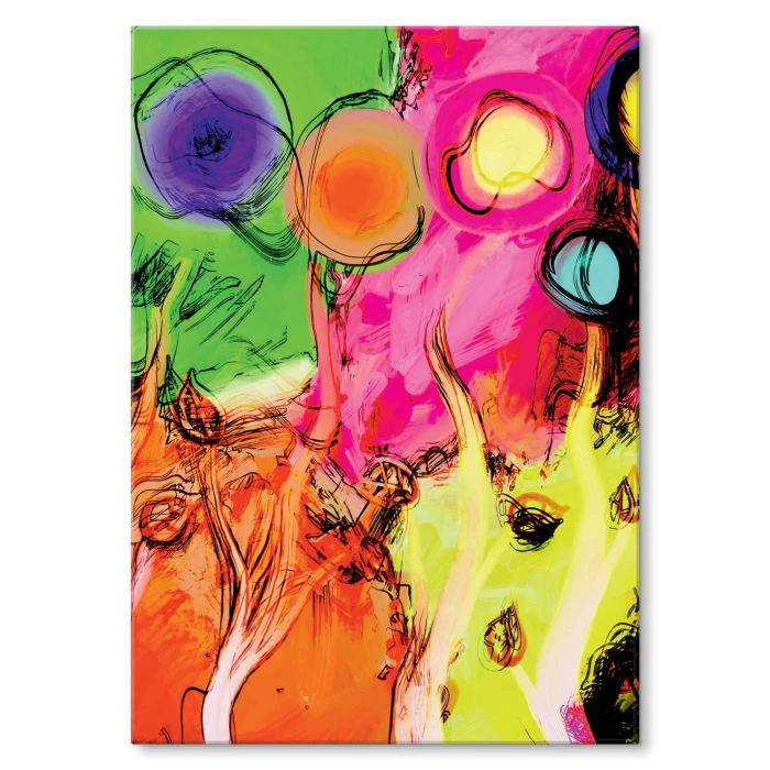 Plakat metalowy Kolorowe drzewa