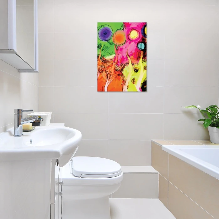 Plakat metalowy Kolorowe drzewa