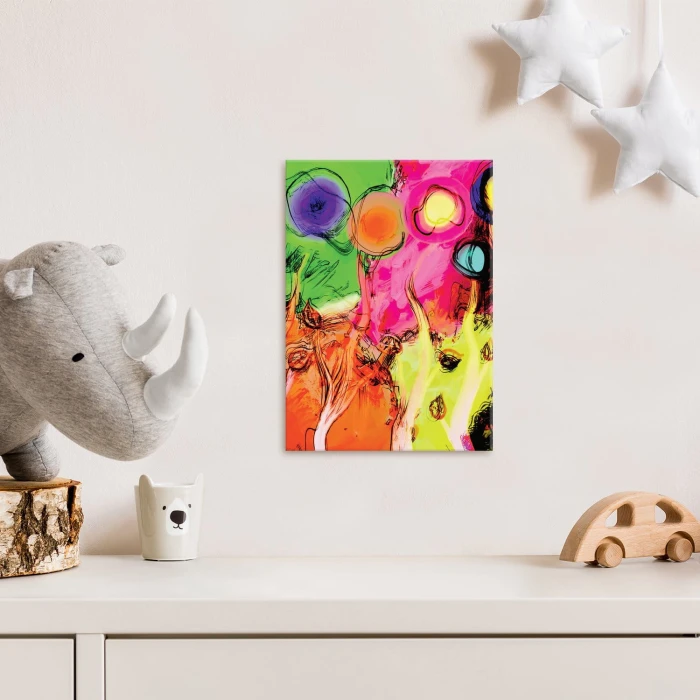 Plakat metalowy Kolorowe drzewa