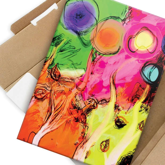 Plakat metalowy Kolorowe drzewa