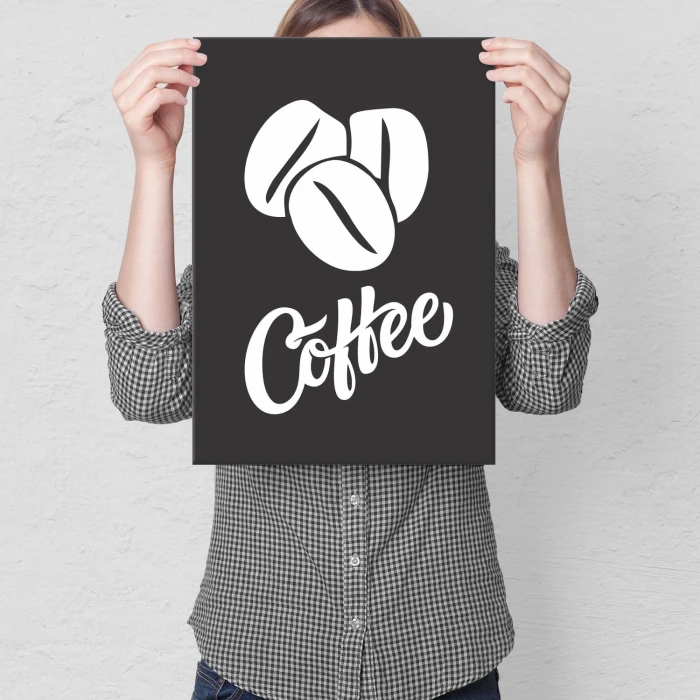 Plakat metalowy Coffee Kawa