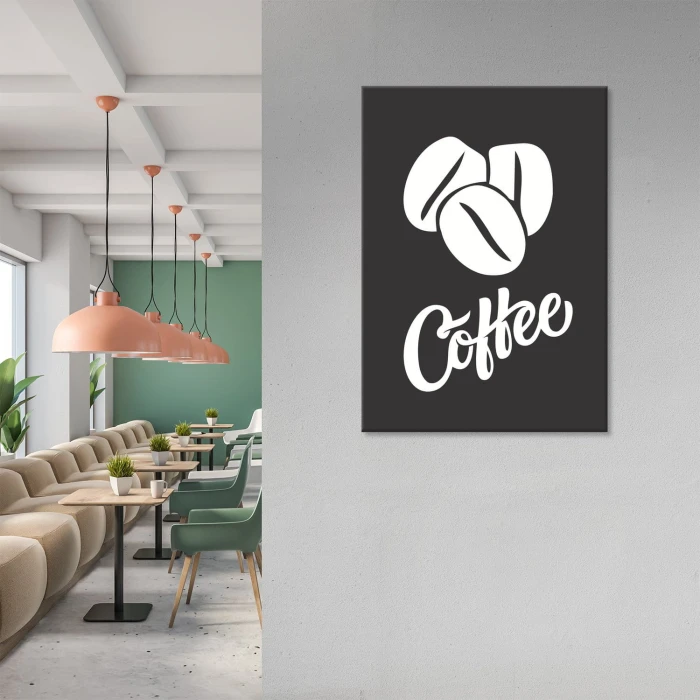 Plakat metalowy Coffee Kawa