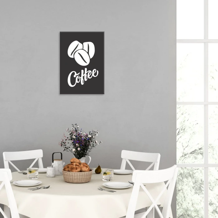 Plakat metalowy Coffee Kawa