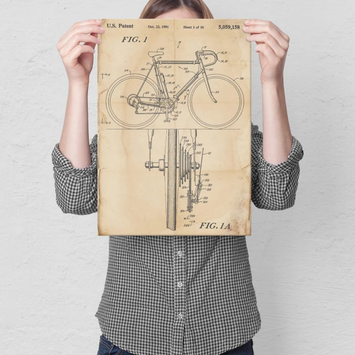 Plakat metalowy Rower Kolarzówka