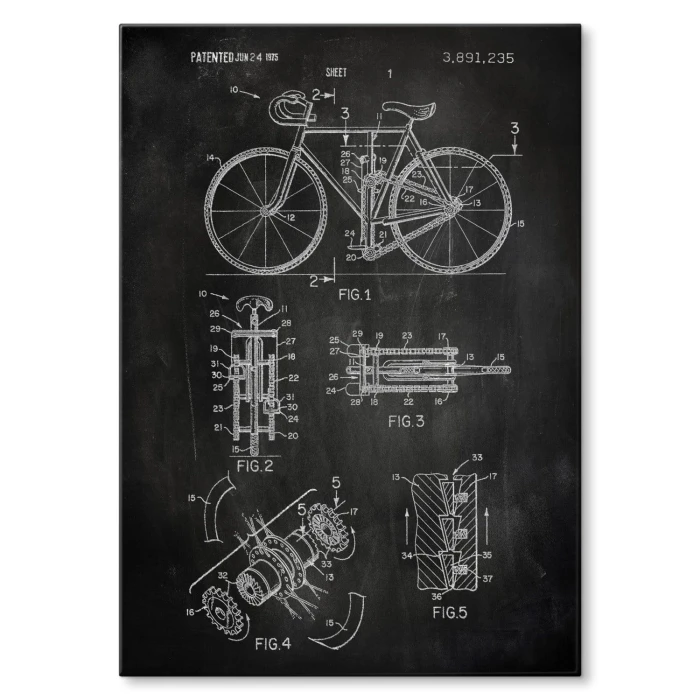 Plakat metalowy Rower