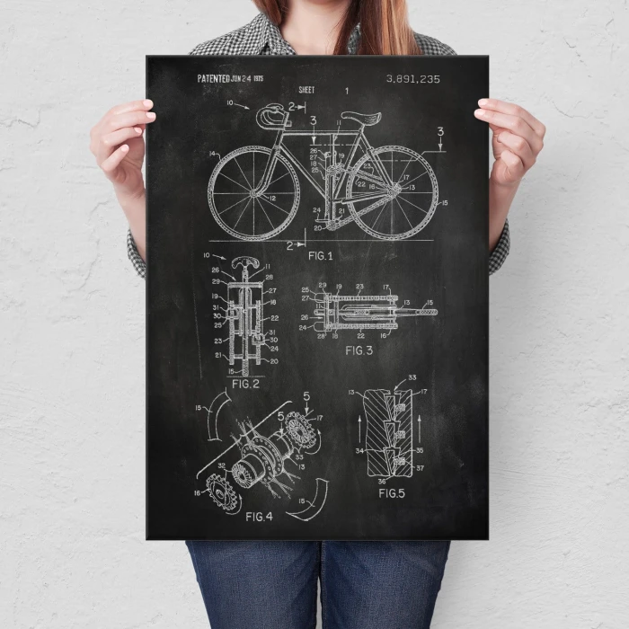 Plakat metalowy Rower