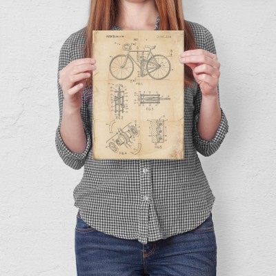 Plakat metalowy Rower