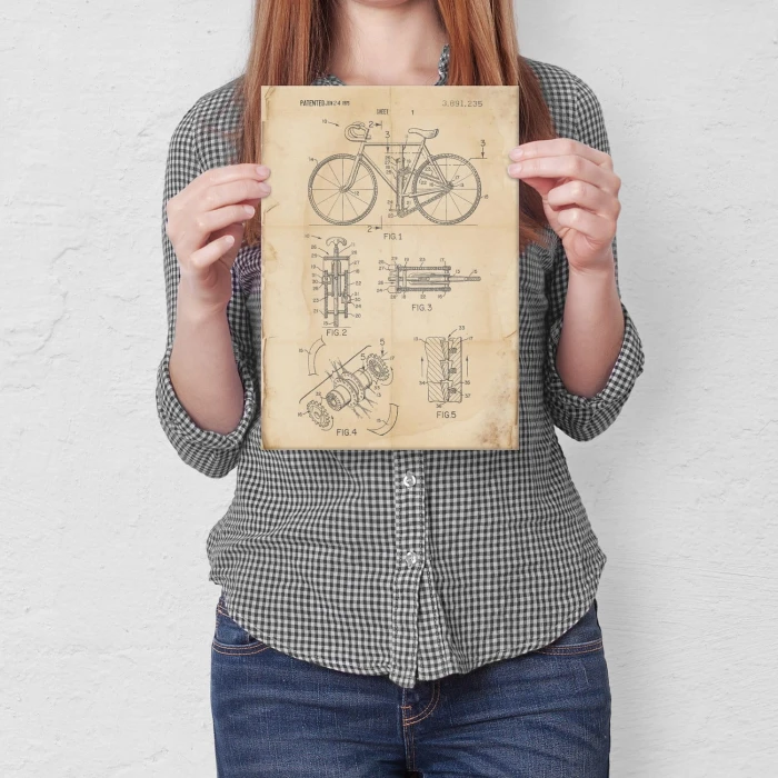 Plakat metalowy Rower