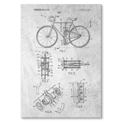 Plakat metalowy Rower