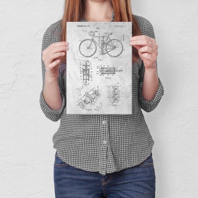 Plakat metalowy Rower