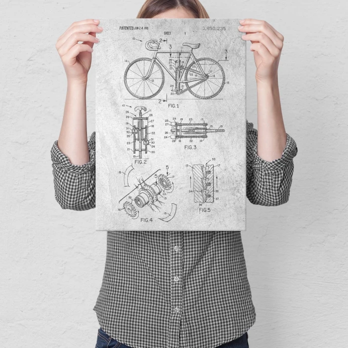 Plakat metalowy Rower