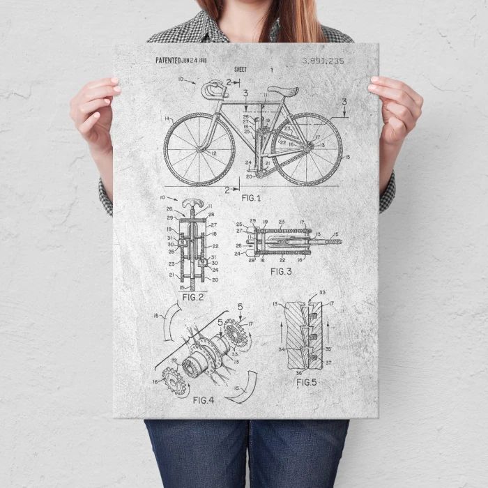 Plakat metalowy Rower
