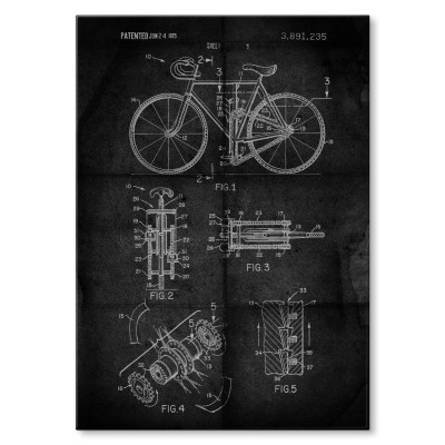 Plakat metalowy Rower