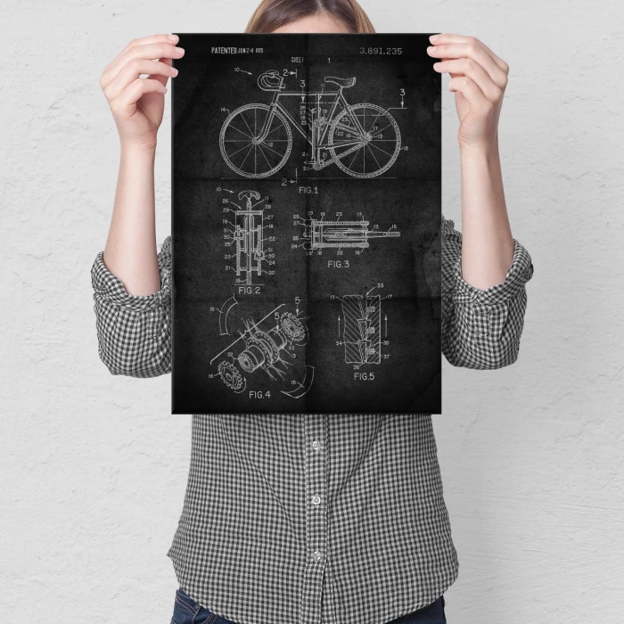 Plakat metalowy Rower