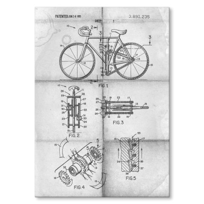 Plakat metalowy Rower