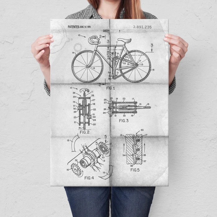 Plakat metalowy Rower