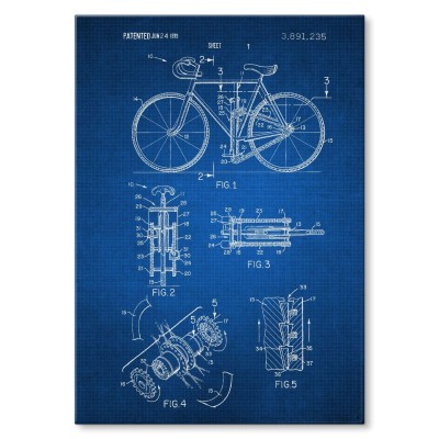 Plakat metalowy Rower