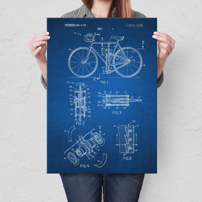 Plakat metalowy Rower