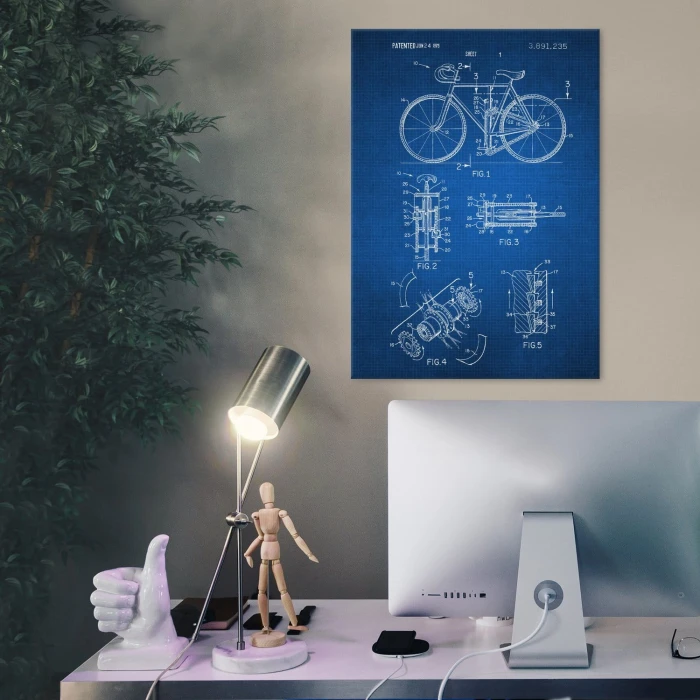 Plakat metalowy Rower